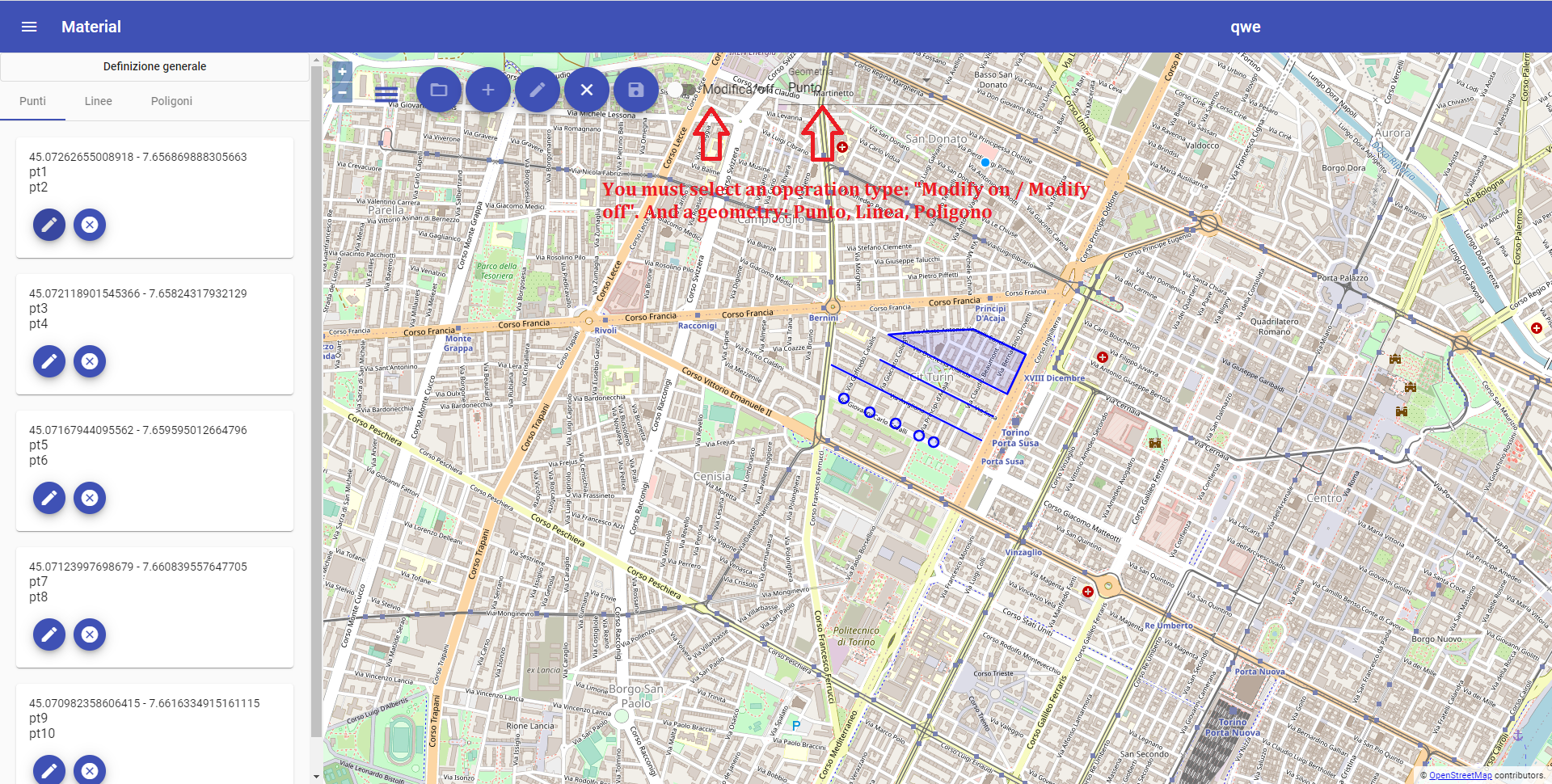 sviluppatore .net c# - github demo angular draw map