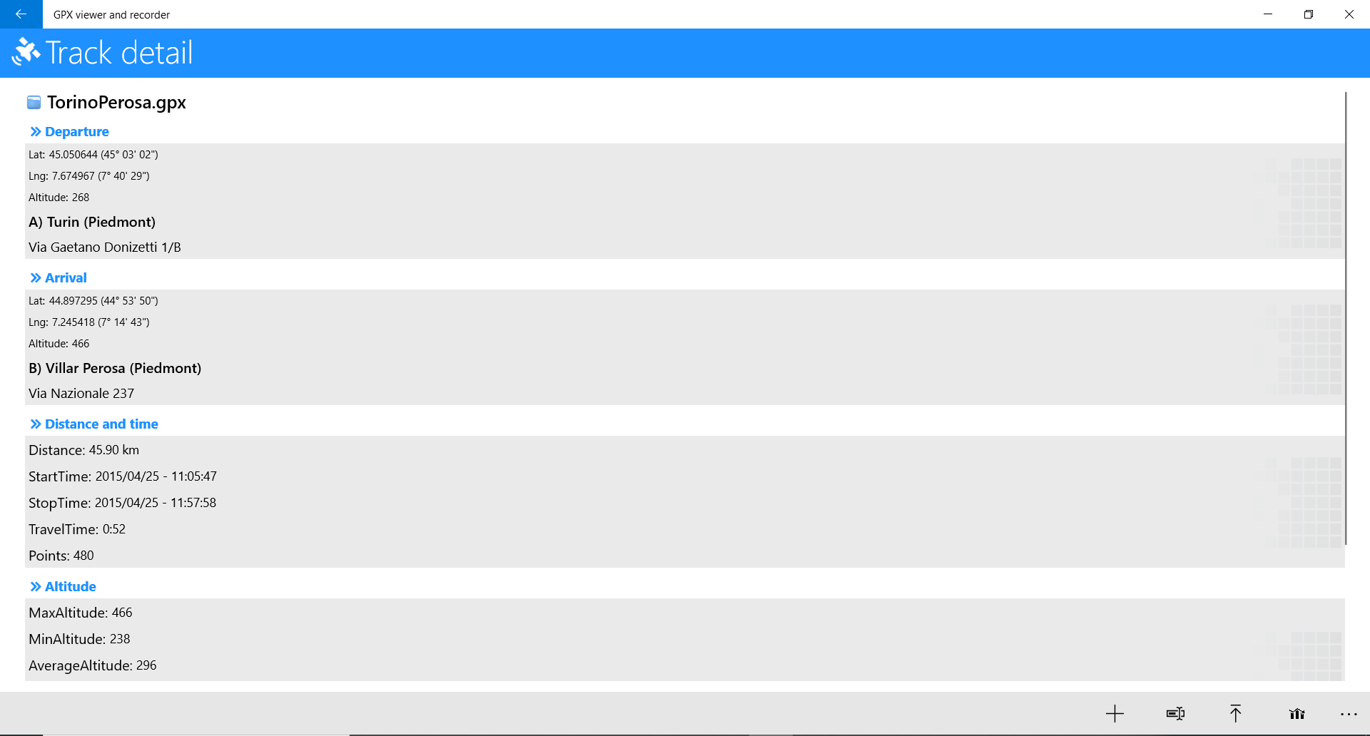 gpx-viewer-recorder tracce GPX mountain bike