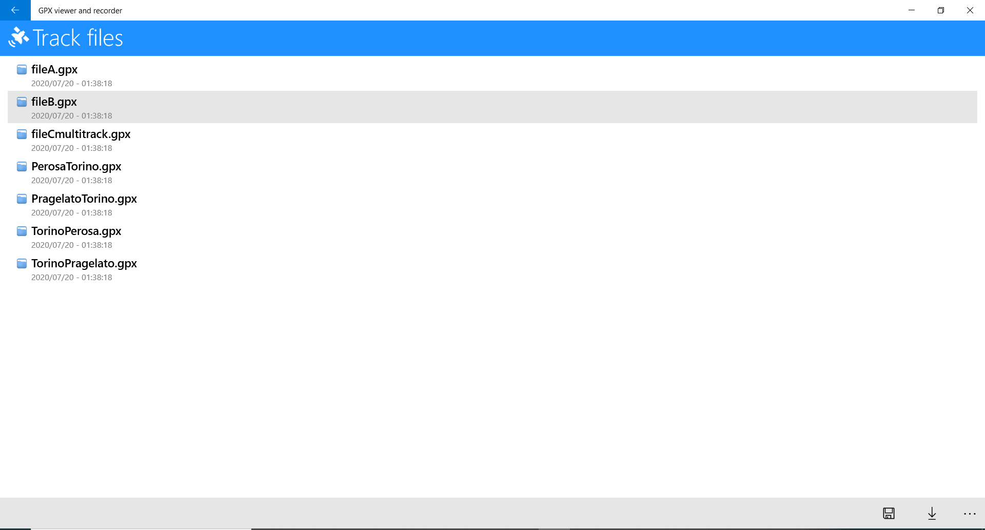 gpx-viewer-recorder tracce GPX bicicletta